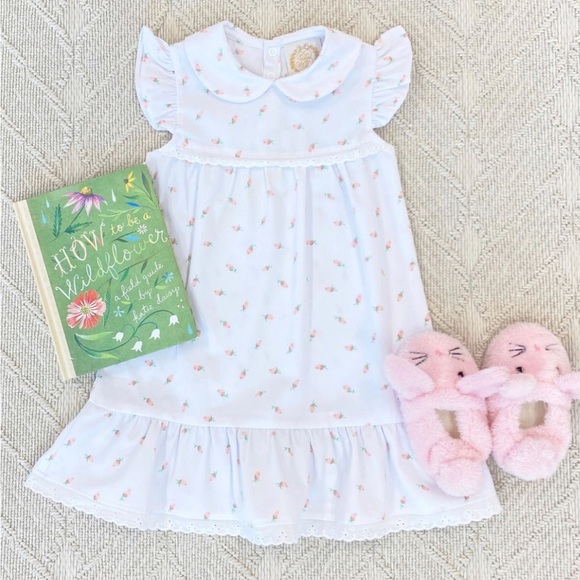 NWT Beaufort Bonnet Angel Sleeve Goldilocks Nightgown Port Royal Rosebud 2t - Picture 2 of 4